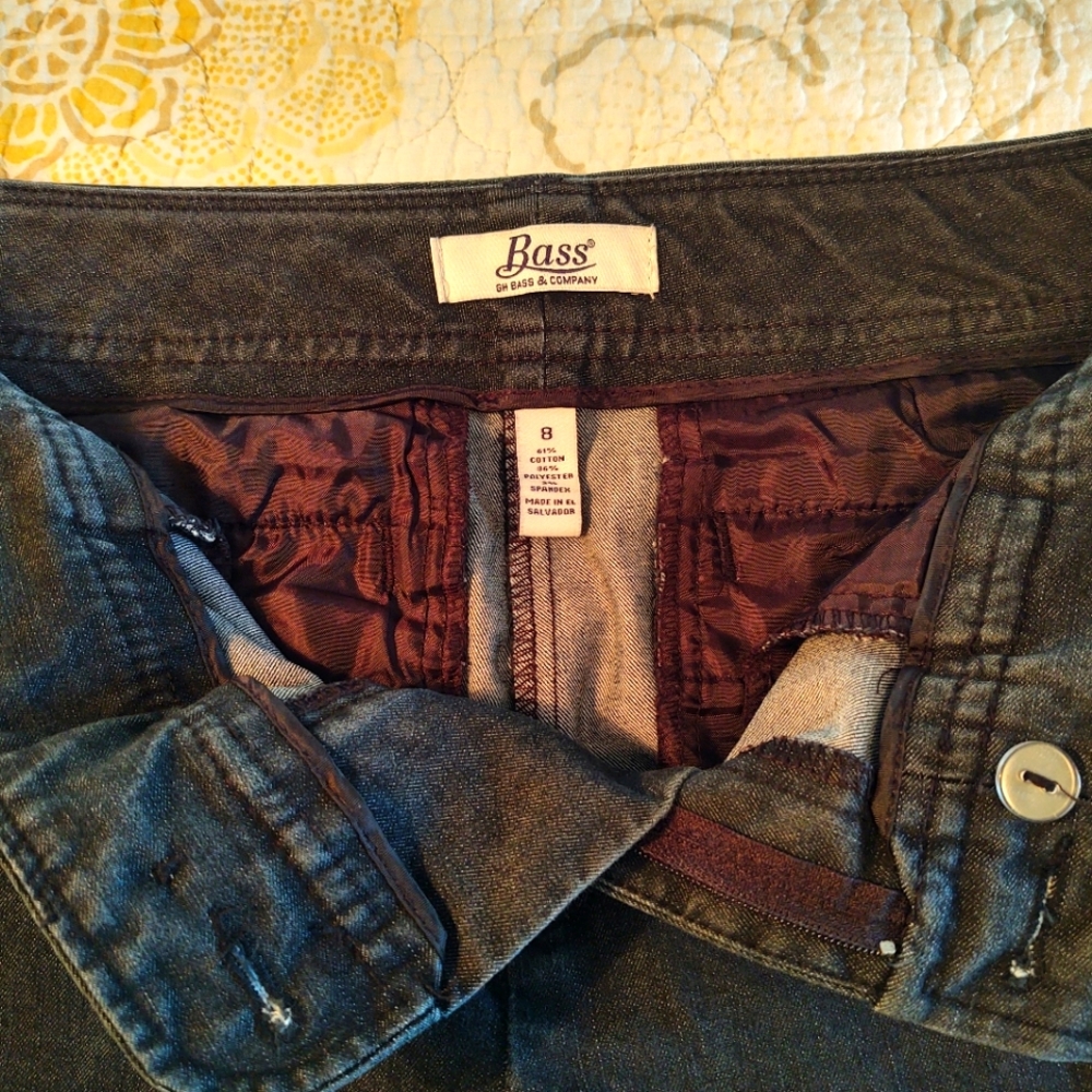 Bass denim trousers size 8